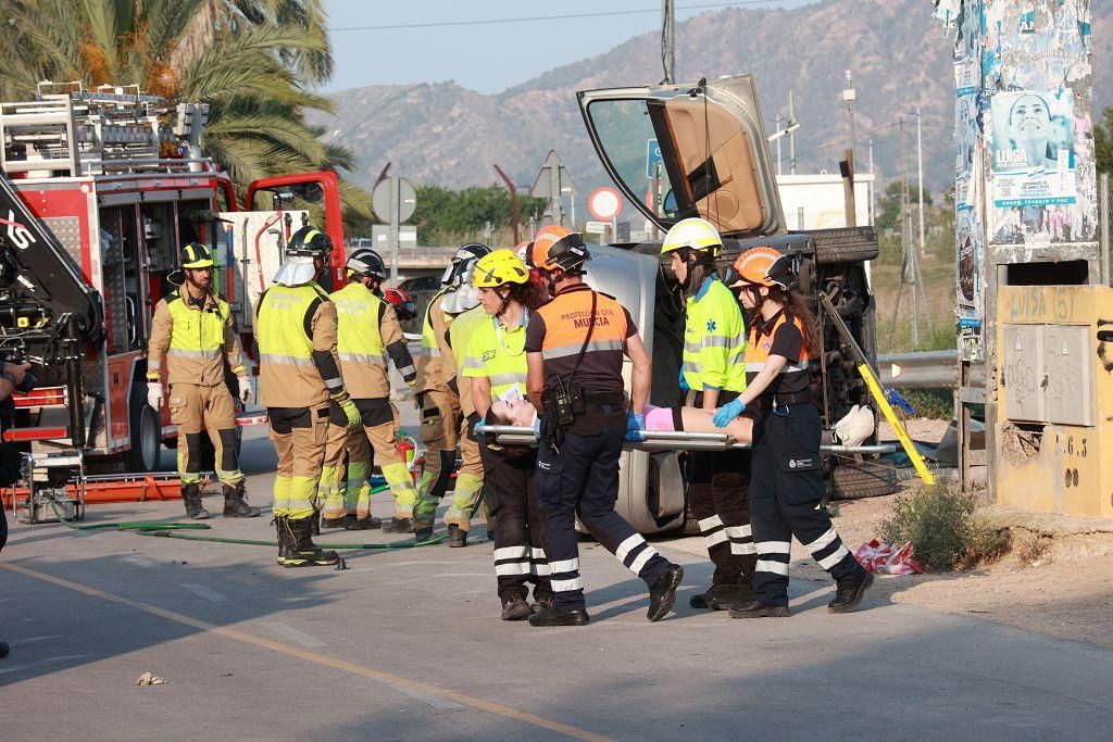 Así ha sido el simulacro de Emergencias con una treintena de víctimas en Murcia