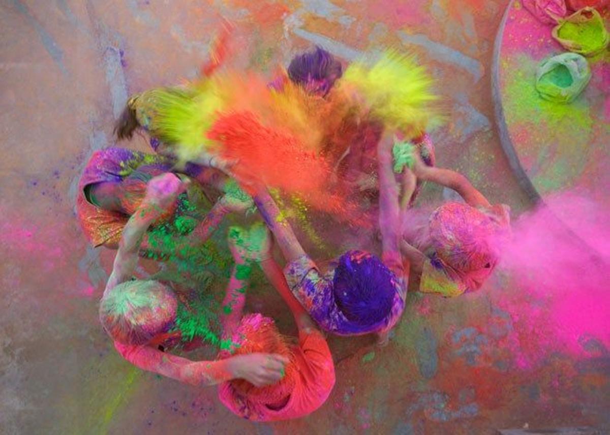 El Festival Holi se celebra en primavera