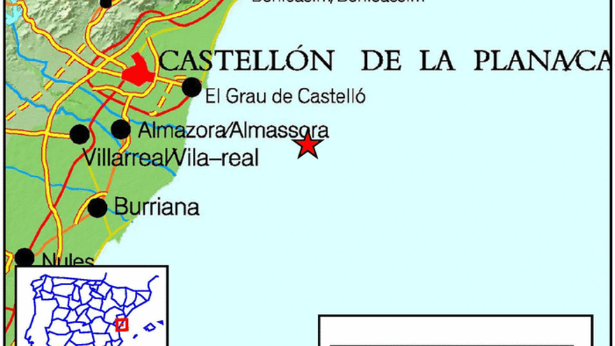 La costa de Almassora registra un leve terremoto