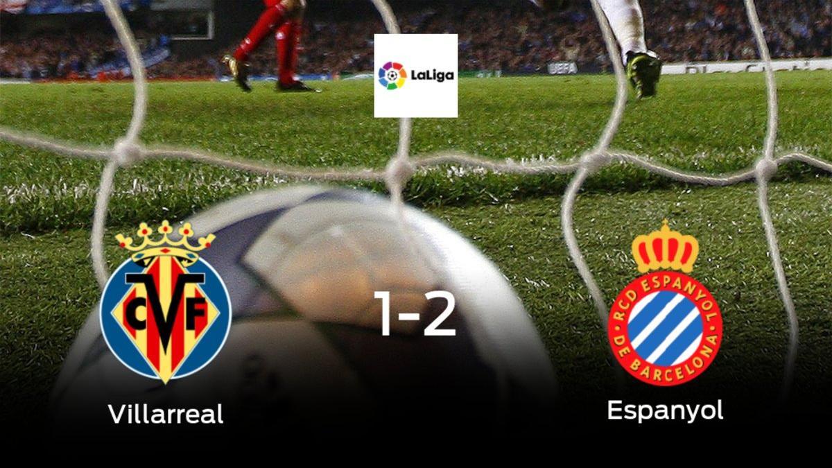 El Espanyol vence 1-2 en casa del Villarreal