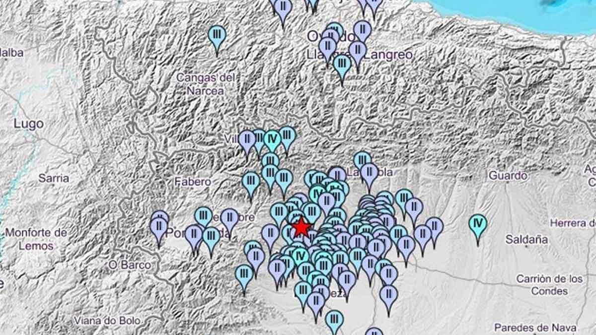 Lleó registra un terratrèmol de magnitud 4,3 en l’escala Richter