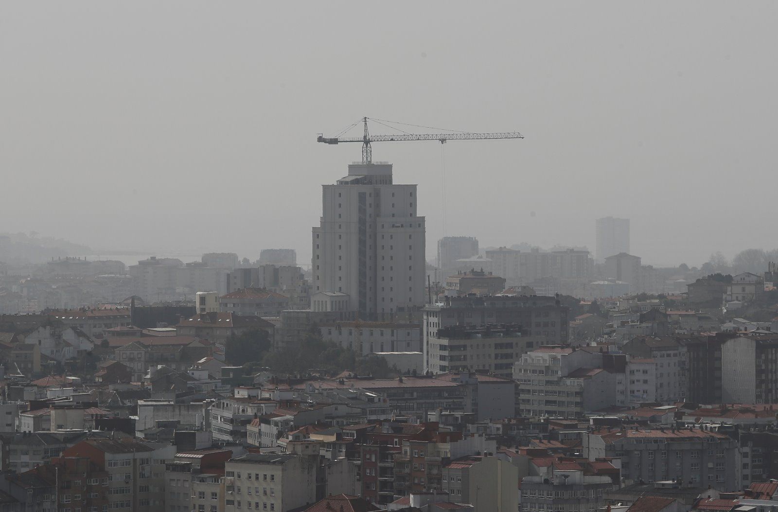 El polvo sahariano nubla el cielo gallego