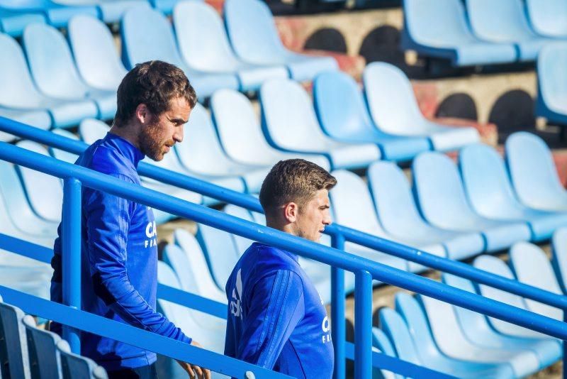 Sesión de entrenamiento del Real Zaragoza