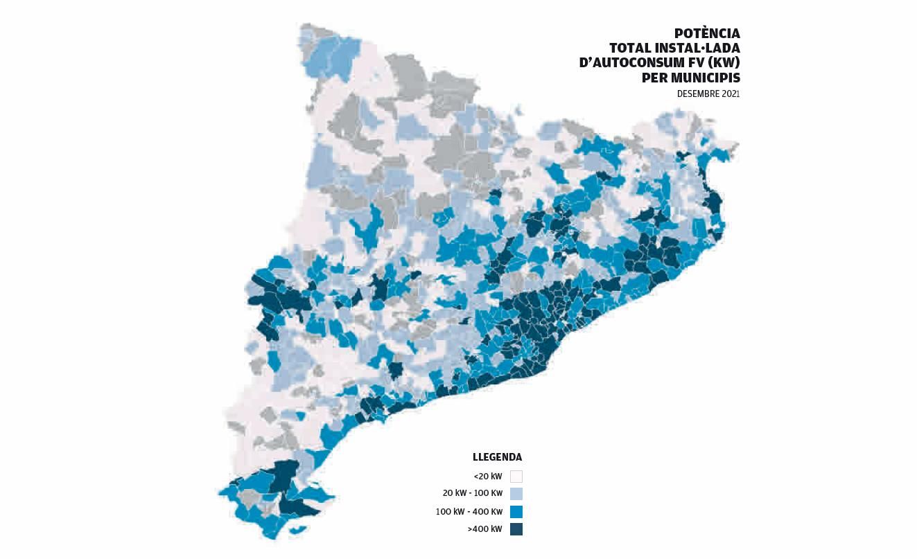 L’autoconsum amb plaques solars creix un 158% anual a les comarques de Girona