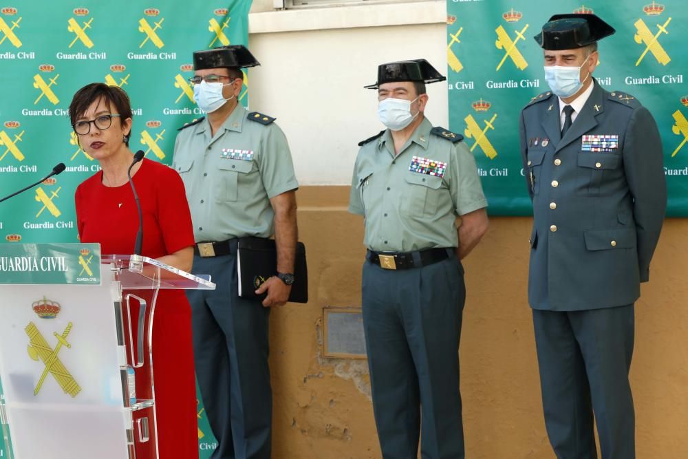 La directora general de la Guardia Civil, María Gámez, informa de la Operación Face MaskSK,