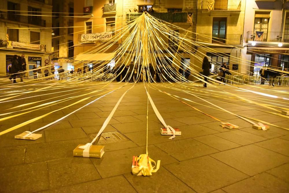 Manifestació a Manresa a favor dels docents.