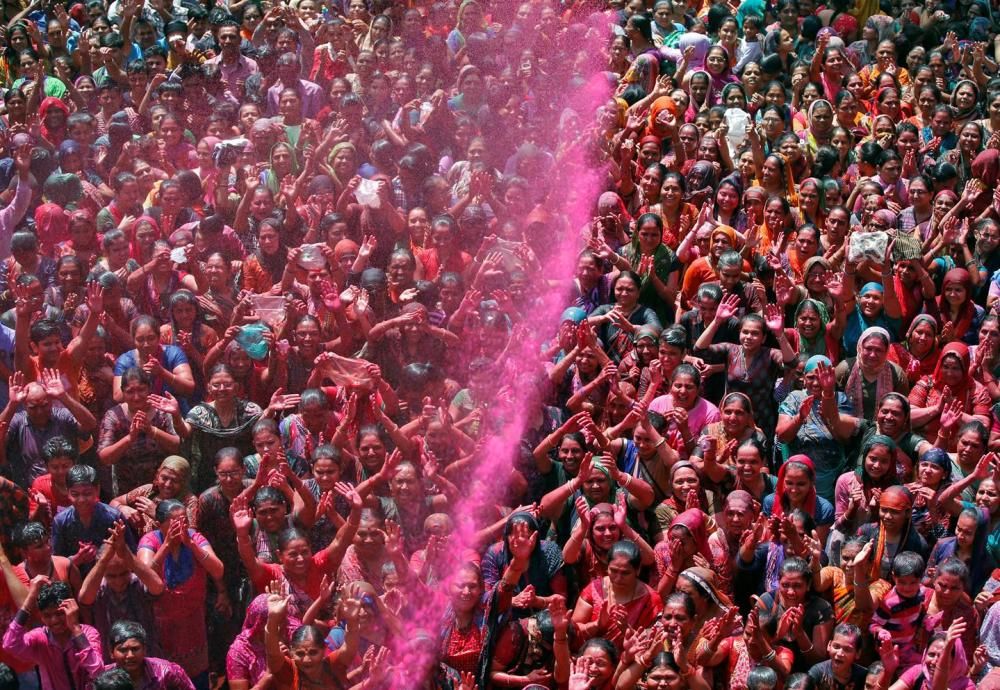 Holi, el festival dels colors, a Kathmandu