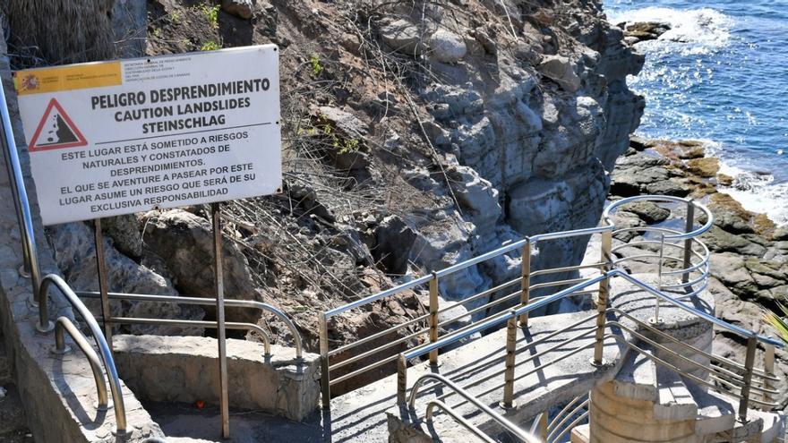 Mogán pide a Costas que derribe la escalera del barranco de La Hondura