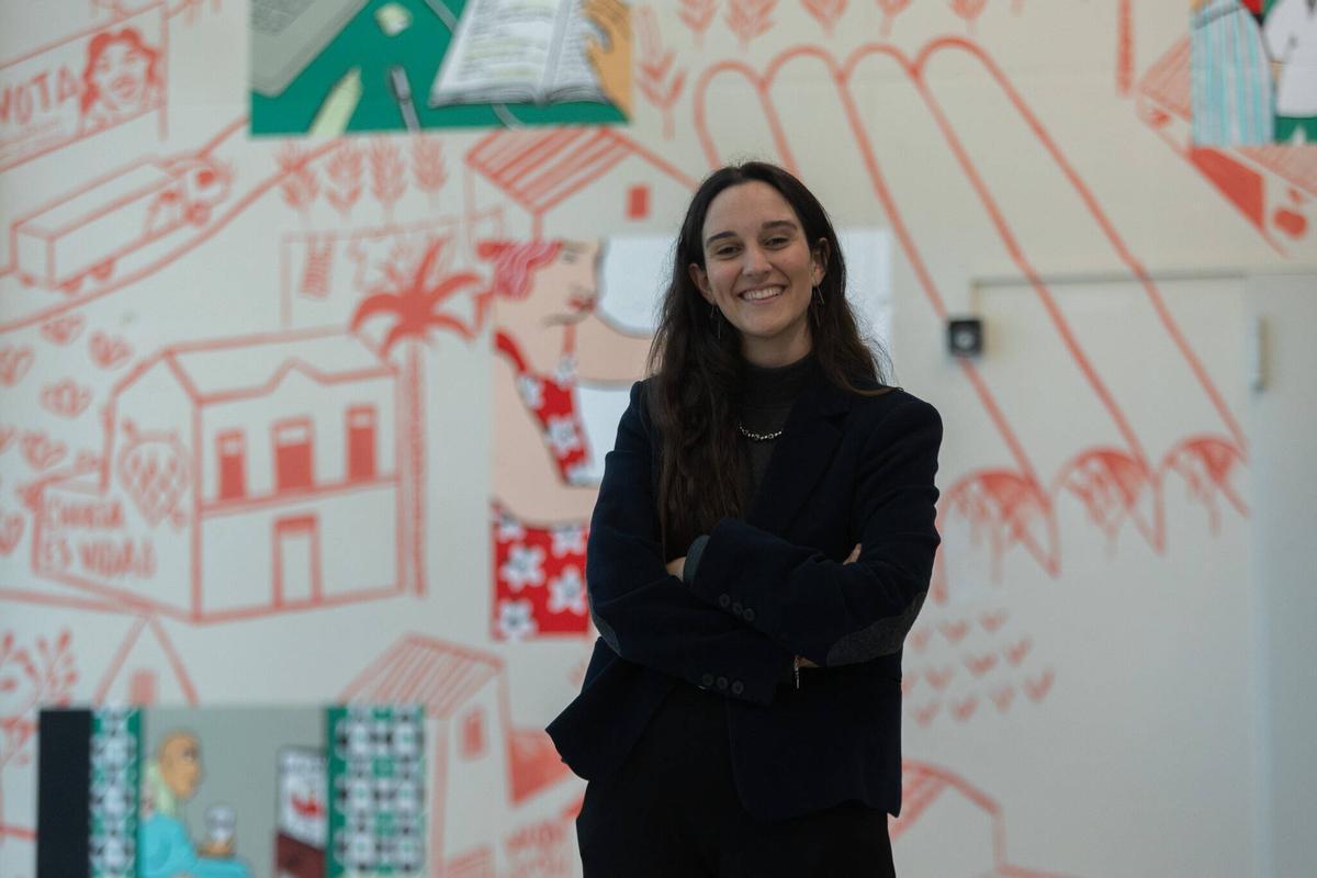 La doctora en Trabajo Socuial y experta en vivienda Glòria Caravantes en la Facultad de Ciencias Sociales de la UV