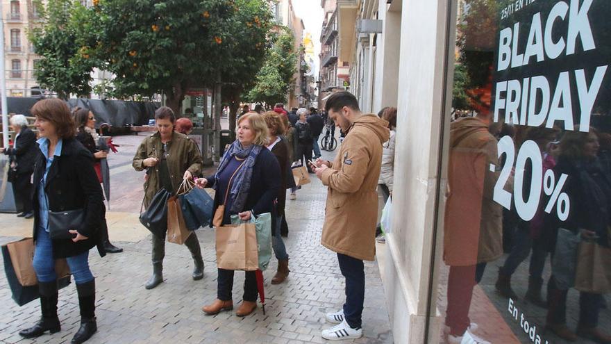 El Centro de Málaga, en una edición anterior del Black Friday.