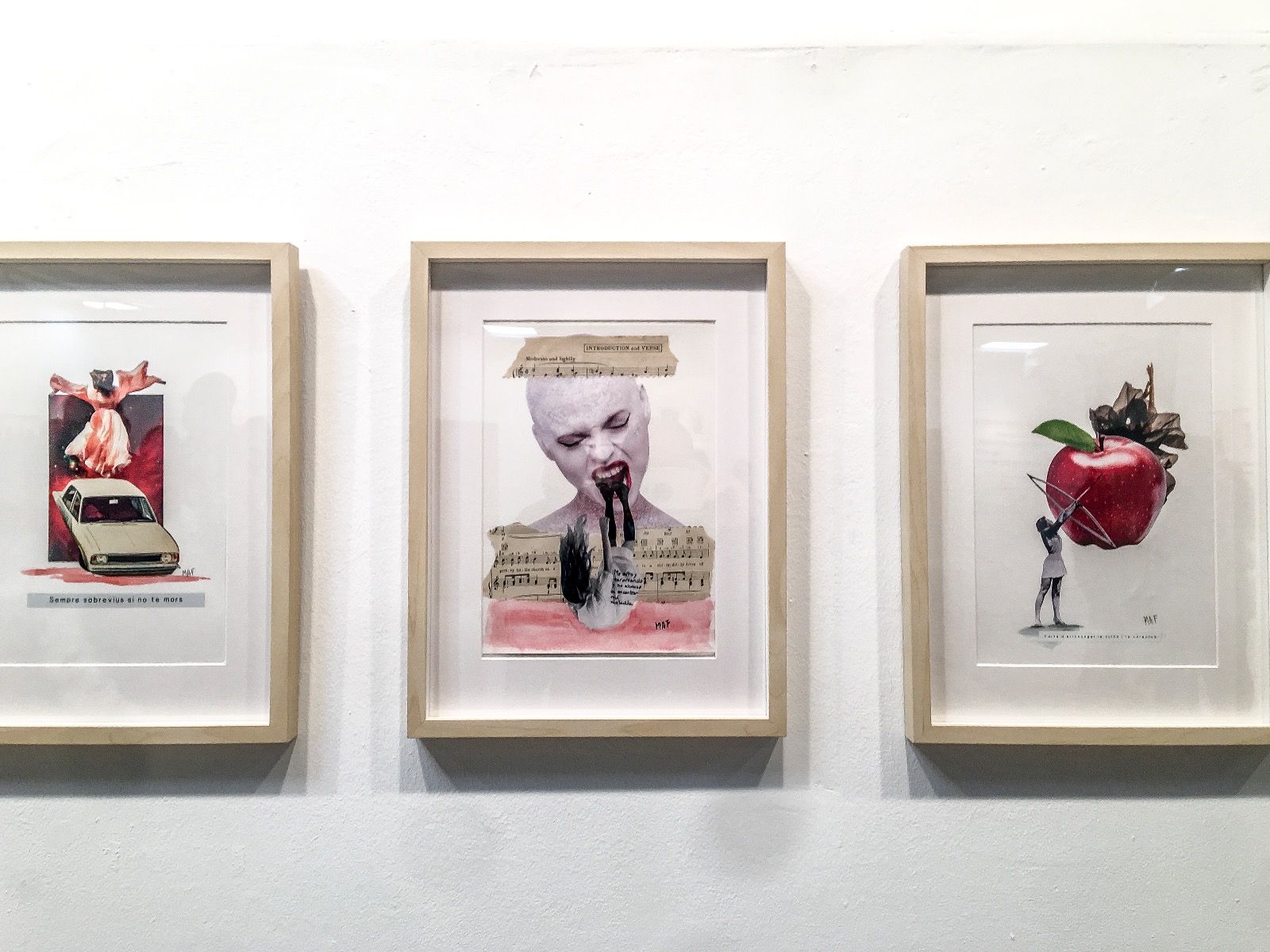 Exposición de collages de Maria Antònia Ferragut