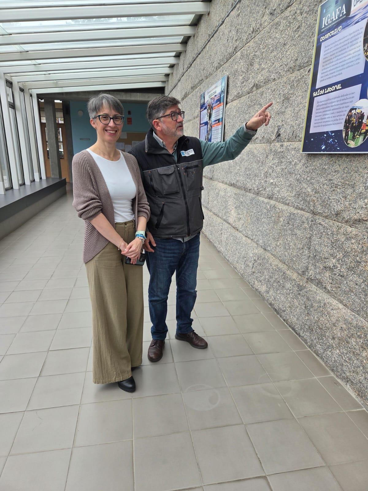 La directora xeral de Desenvolvemento Pesqueiro, Ángeles Suárez, en el Igafa.