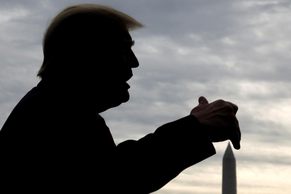 U.S. President Donald Trump departs for South ...