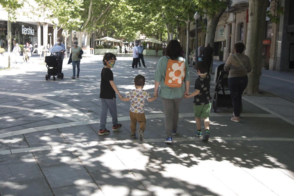 Obertura de comerços i terrasses a Manresa el primer dia de la fase 1