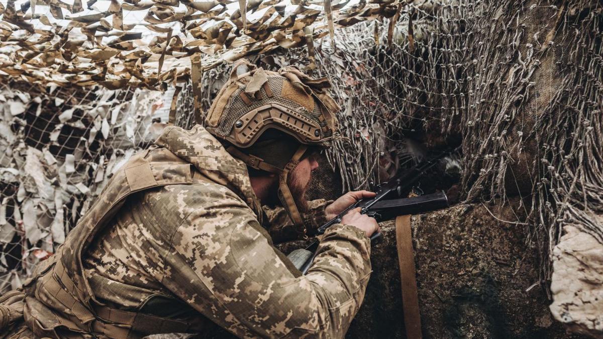 Un soldat ucraïnès, a la regió de Donetsk