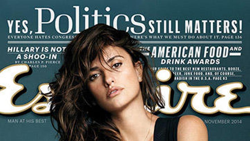 Penélope Cruz en la portada de &#039;Esquire&#039;.