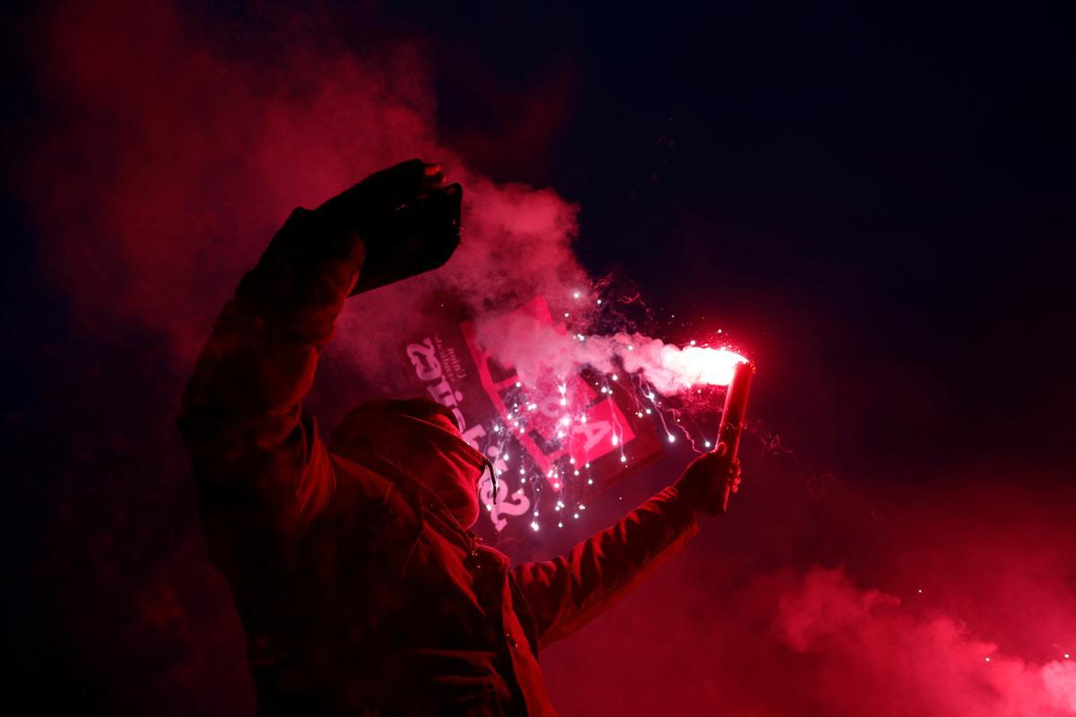 Segundo día de huelgas y manifestaciones en Francia