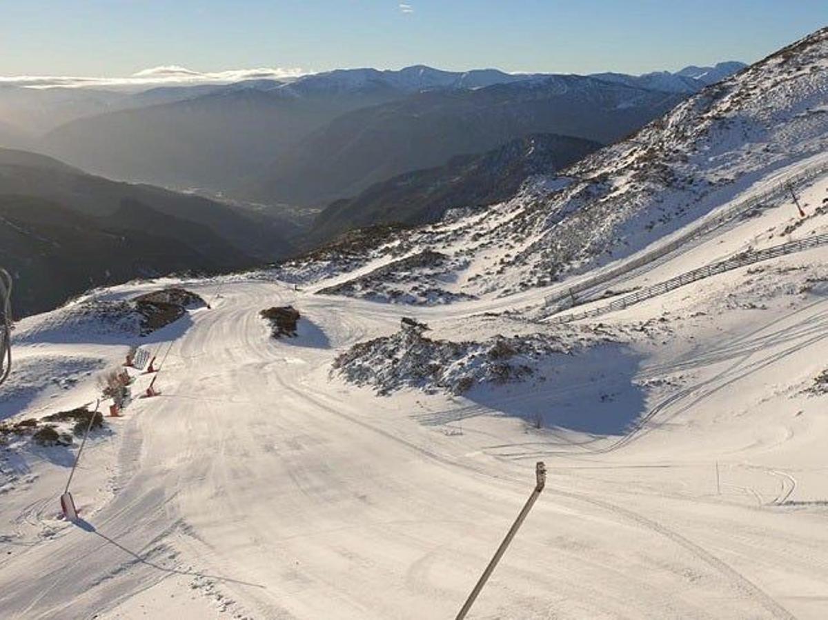 Leitariegos, León, pista de esqui