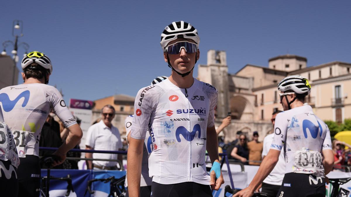 Javier Cubillas, durante una de las ocho etapas del Giro Netx Gen, donde ha acabado 10º, así como mejor joven y mejor español.