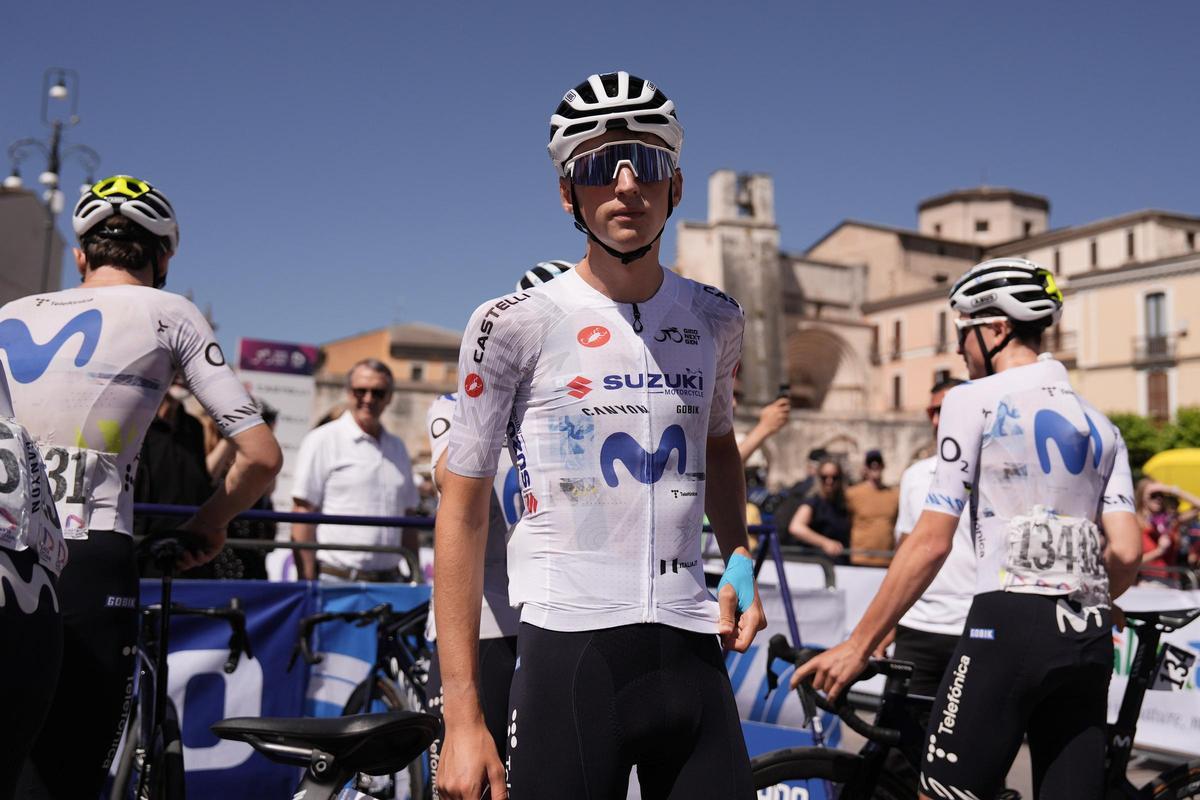 Javier Cubillas, durante una de las ocho etapas del Giro Netx Gen, donde ha acabado 10º, así como mejor joven y mejor español.