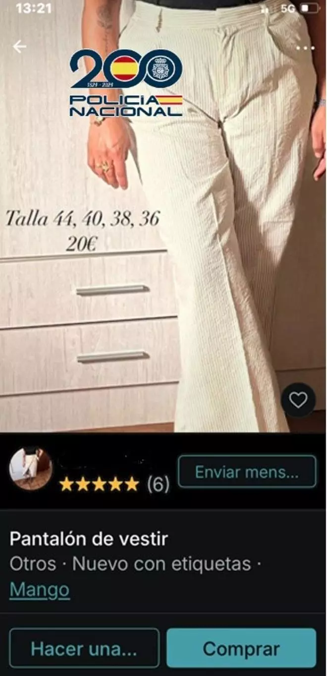 Detenido en Ronda un transportista por sustraer más de 500 prendas de Mango que otras dos personas vendían online