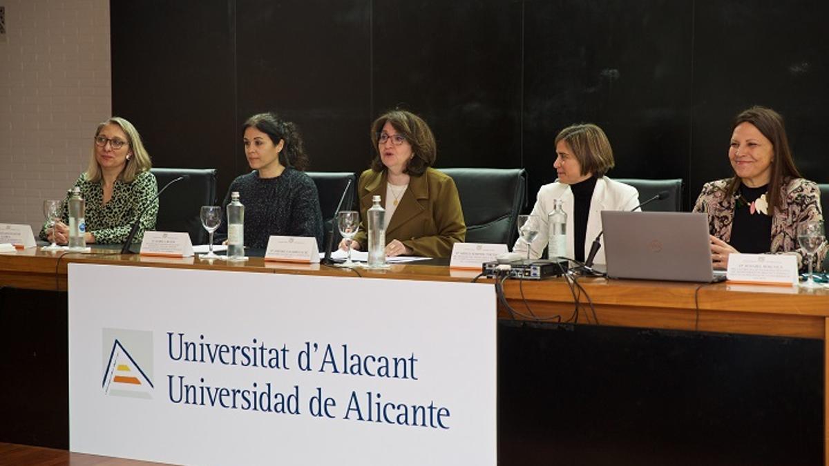 Un momento de la mesa redonda celebrada este miércoles en la Universidad de Alicante.