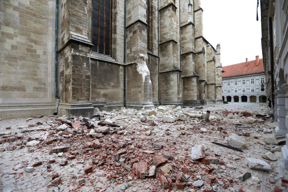 Destrucció a Zagreb per una sèrie de terratrèmols
