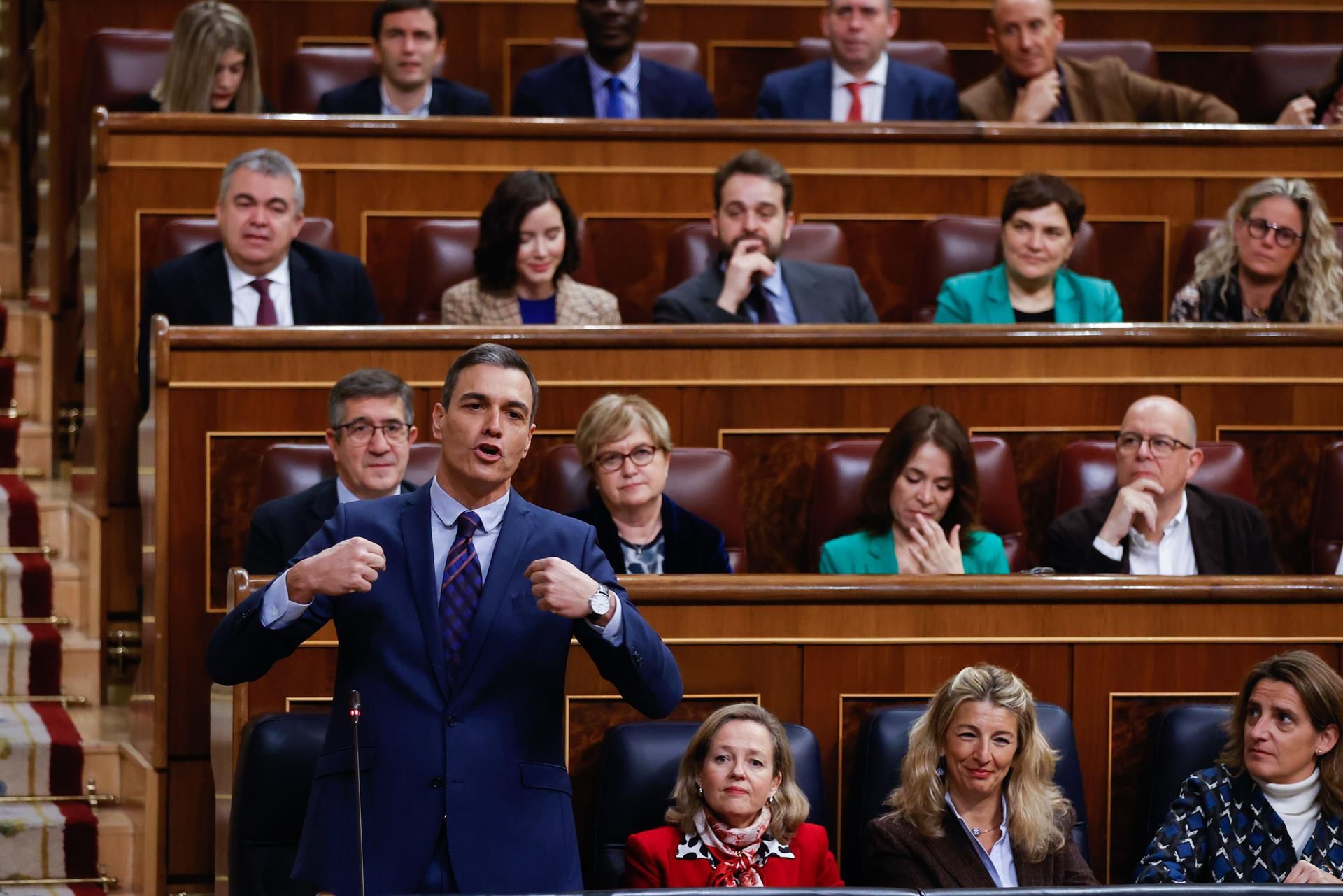 Sánchez en el pleno del Congreso