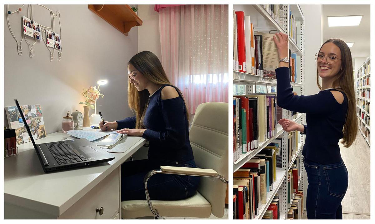 Imagen de la joven de Benicarló, que tras concluir sus estudios de bachillerato quiere cursar Derecho.