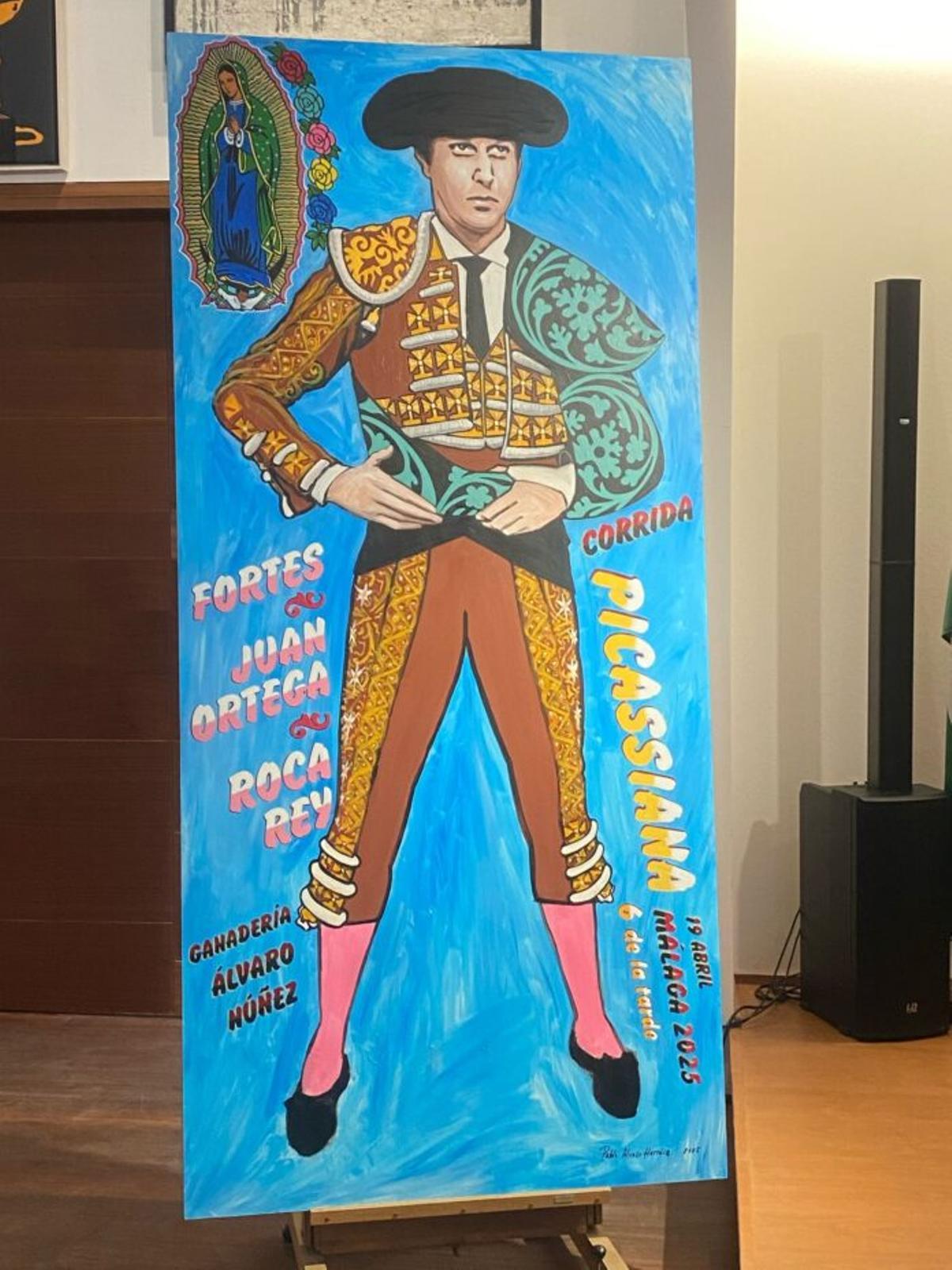Cartel de Pablo Alonso Herráiz para la Corrida Picassiana de Málaga.