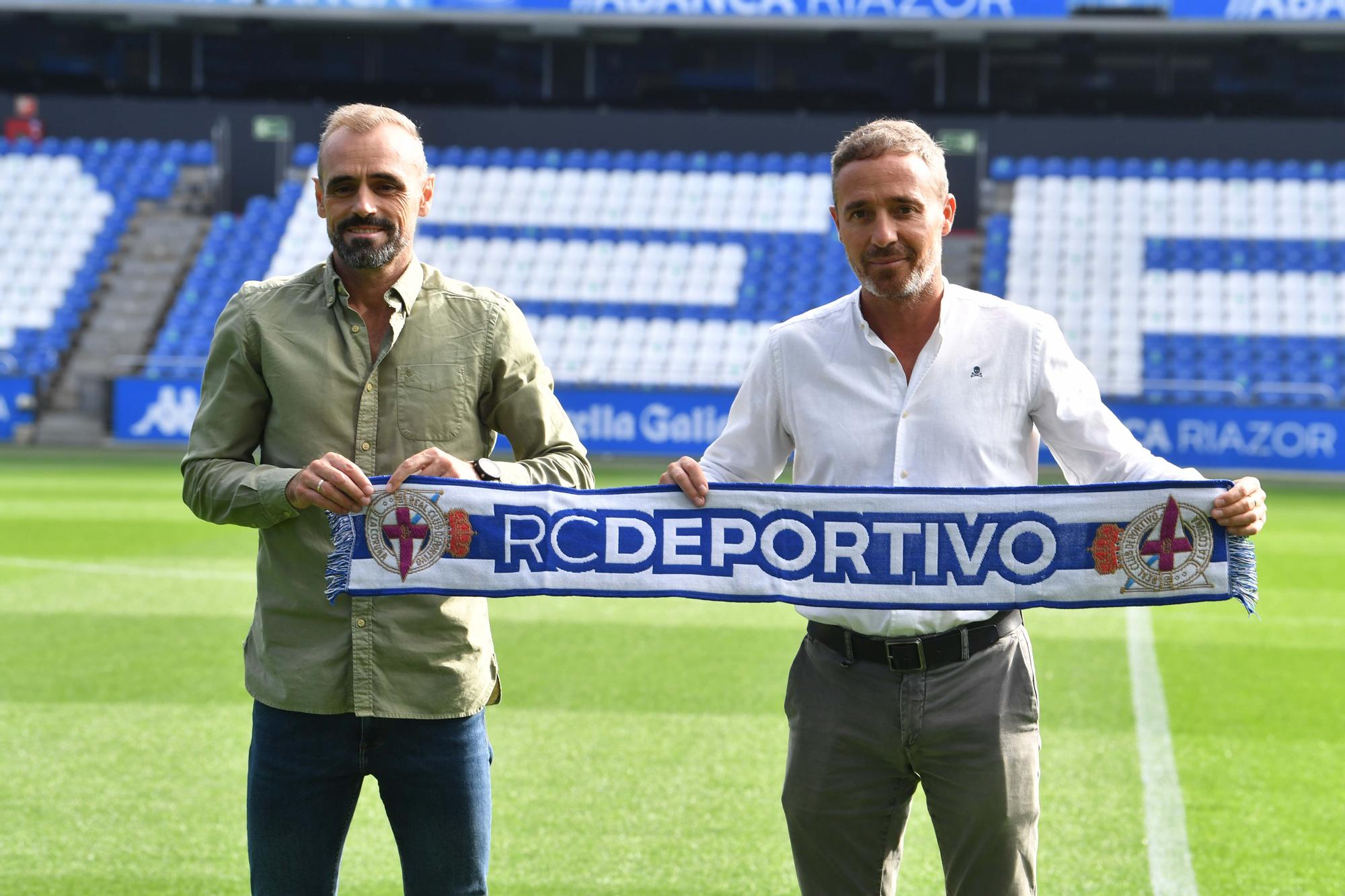 Presentación de Óscar Cano como nuevo entrenador del Dépor