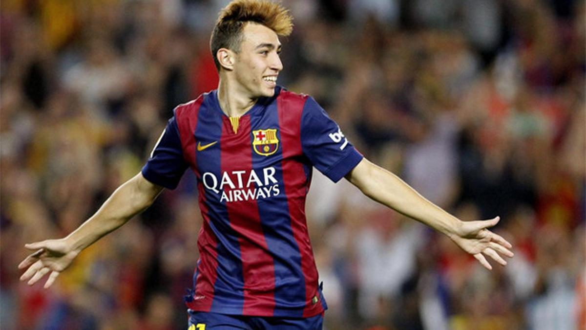 Munir, celebrando el gol ante el Elche