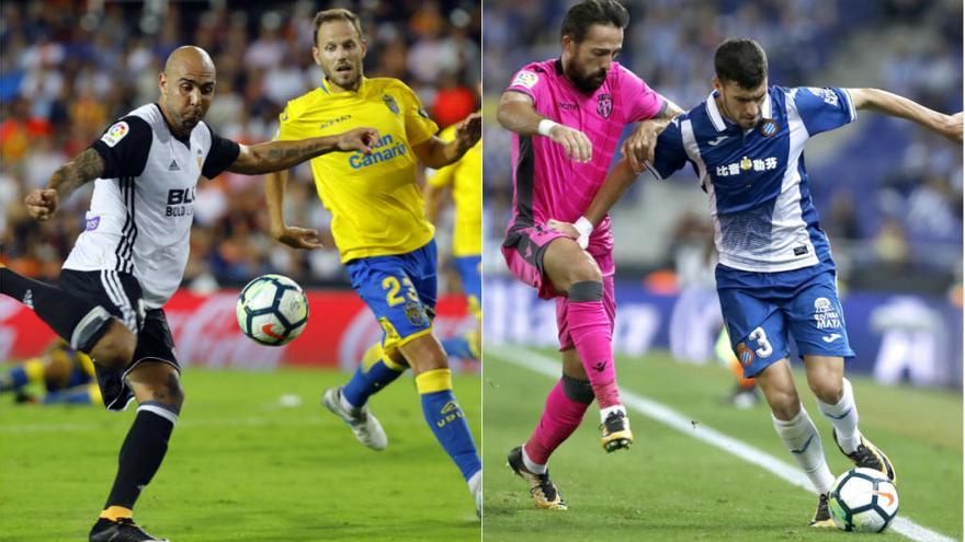 Las Palmas-Valencia y Espanyol-Levante, en octavos de Copa