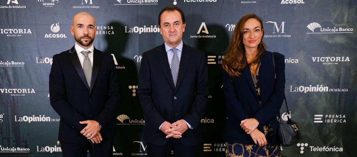 Manolo Gaspar, José María Muñoz y Ana Vera acudieron en representación del Málaga CF.