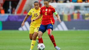 Irene Paredes en el segundo partido de la fase de grupos de la Eurocopa ante Bélgica