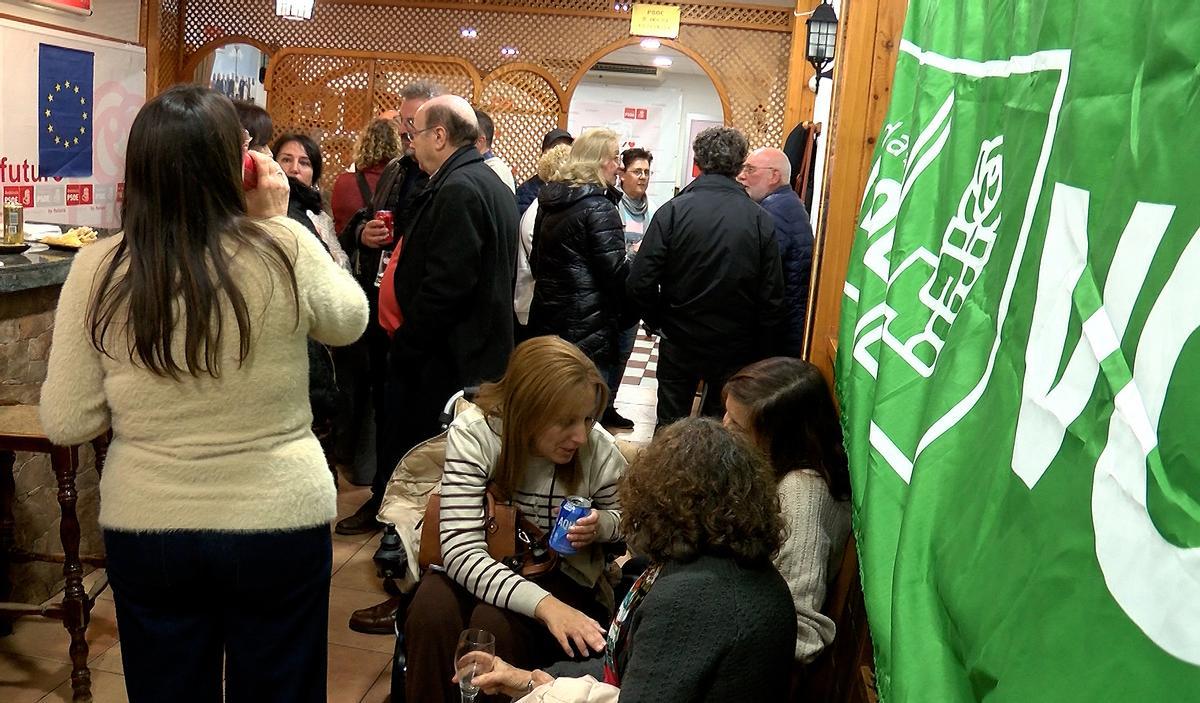 La nueva sede del PSOE de Priego el día de su inauguración.