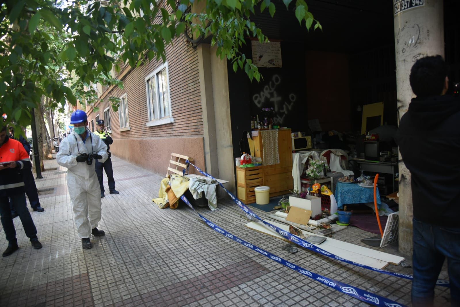 Incendio en un edificio okupado en Las Fuentes