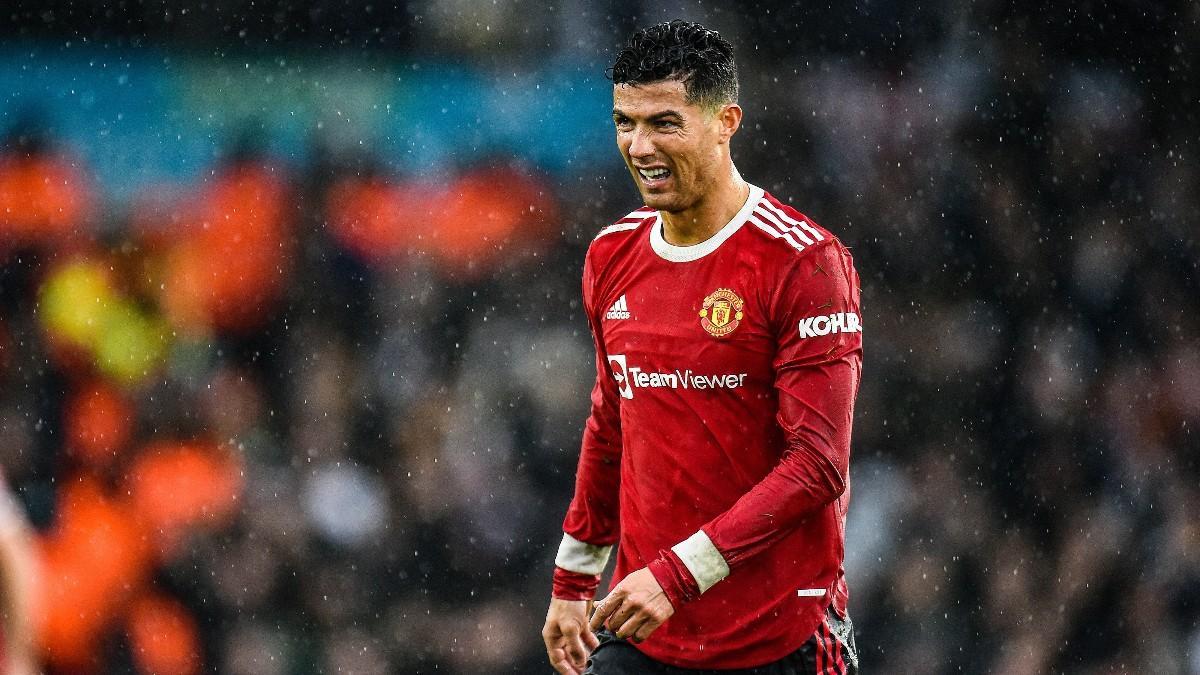 Cristiano Ronaldo en el partido frente al Leeds