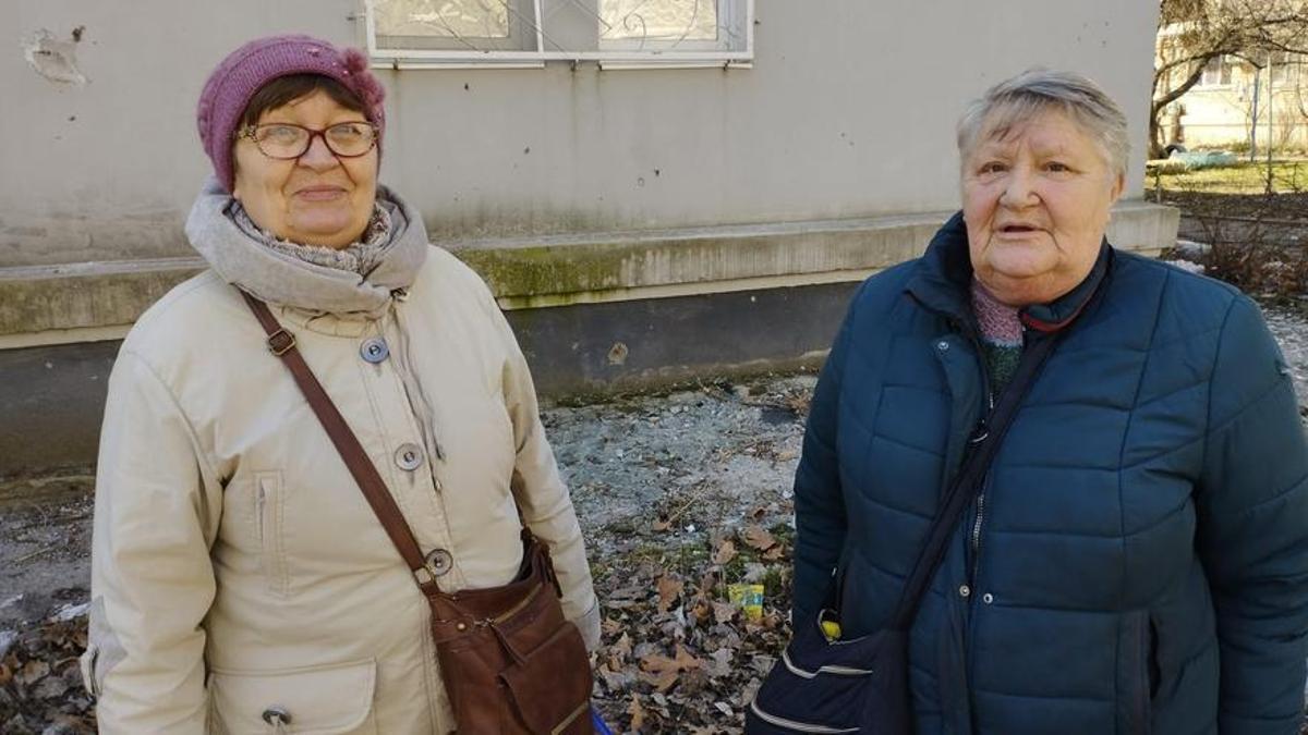 Svetlana Vinograd y Ludmila Pultar, dos vecinas de Jersón.