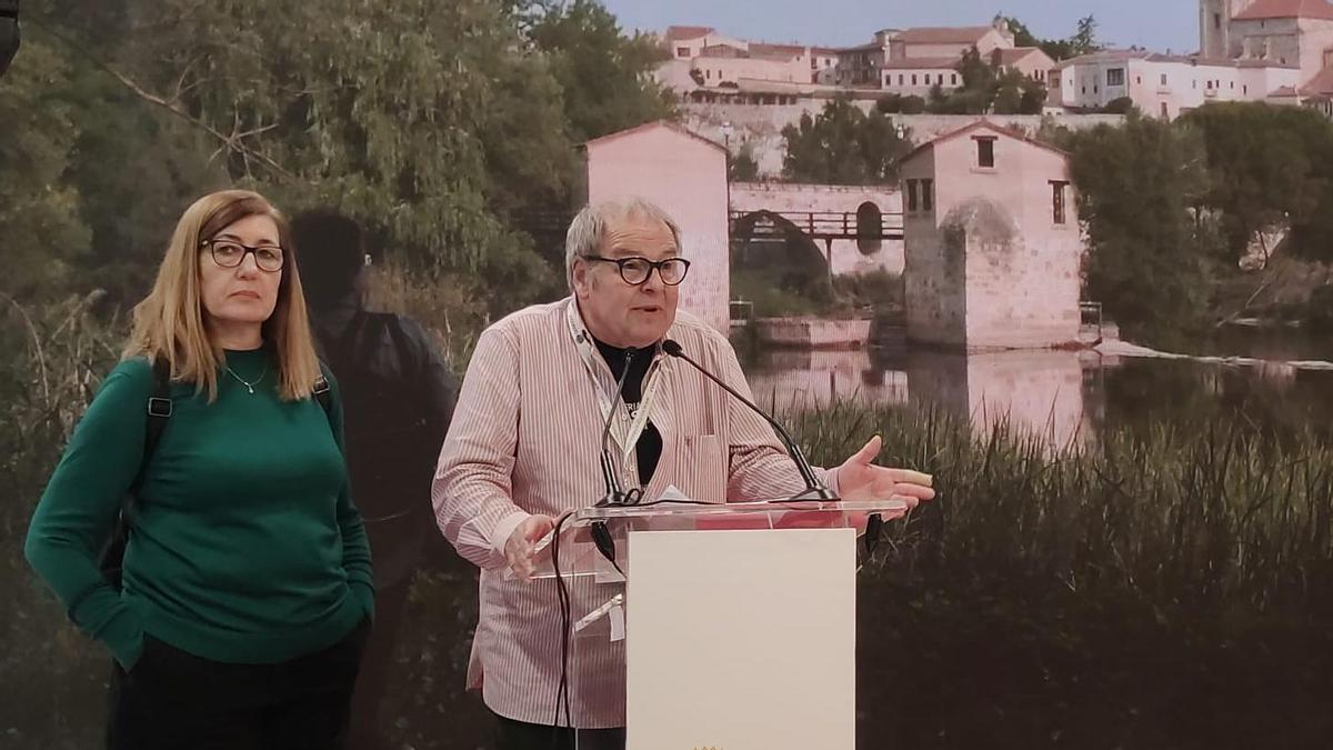 El concejal de Turismo del Ayuntamiento de Zamora, Christoph Strieder, durante su intervención.