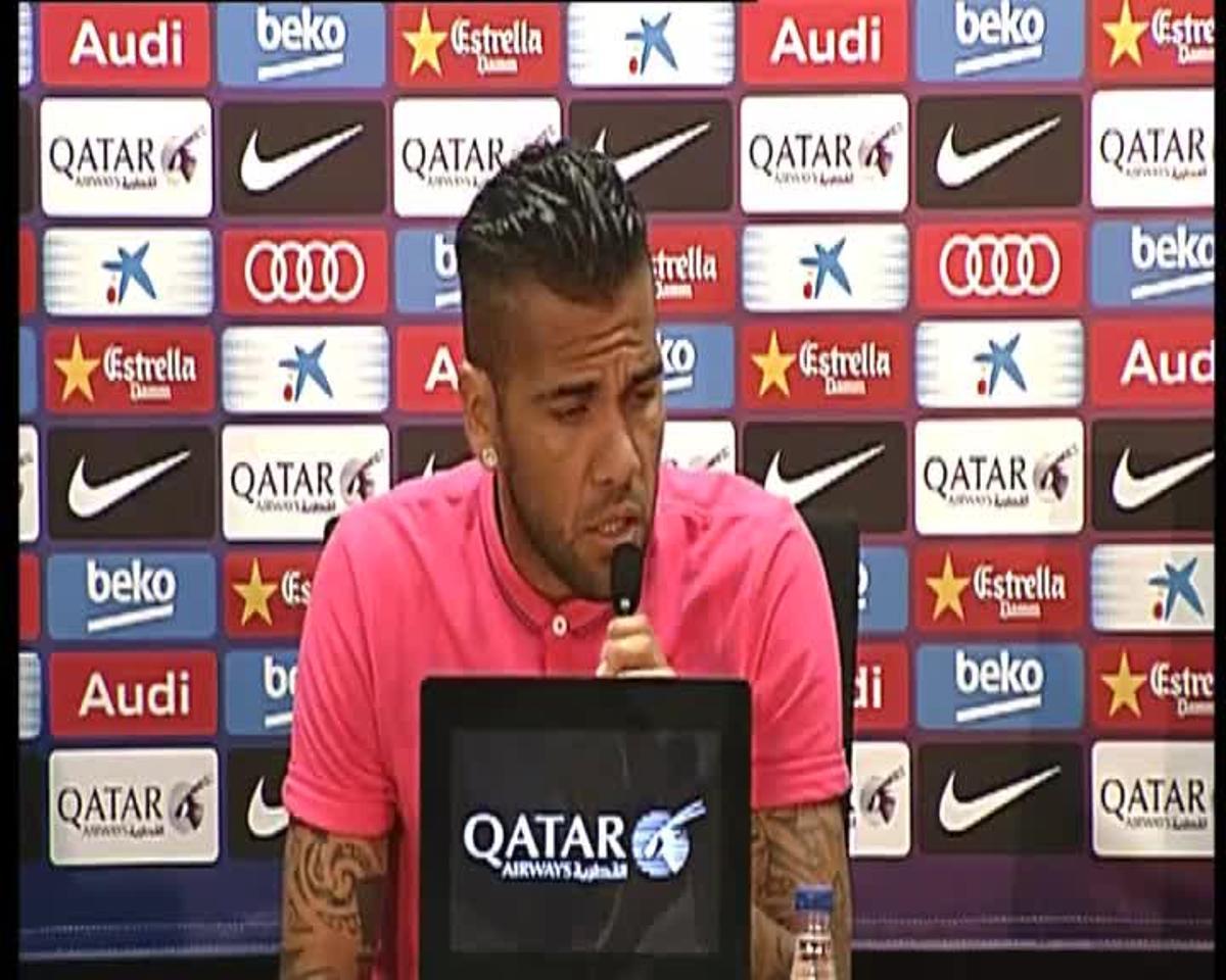 La rueda de prensa íntegra de Dani Alves