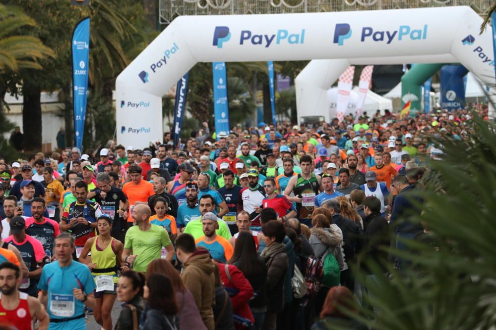 Las mejores imágenes de la Maratón de Málaga 2018