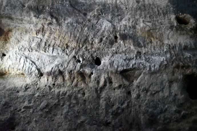 23/08/2019 RISCO CAÍDO. ARTENARA. El arqueólogo, Julio Cuenca, visita Las cuevas de Risco Caído después del incendio.   Fotógrafa: YAIZA SOCORRO.  | 23/08/2019 | Fotógrafo: Yaiza Socorro