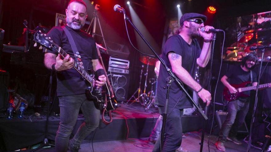 «Madera rock», en el concierto de su vuelta a los escenarios en enero. | M. F.