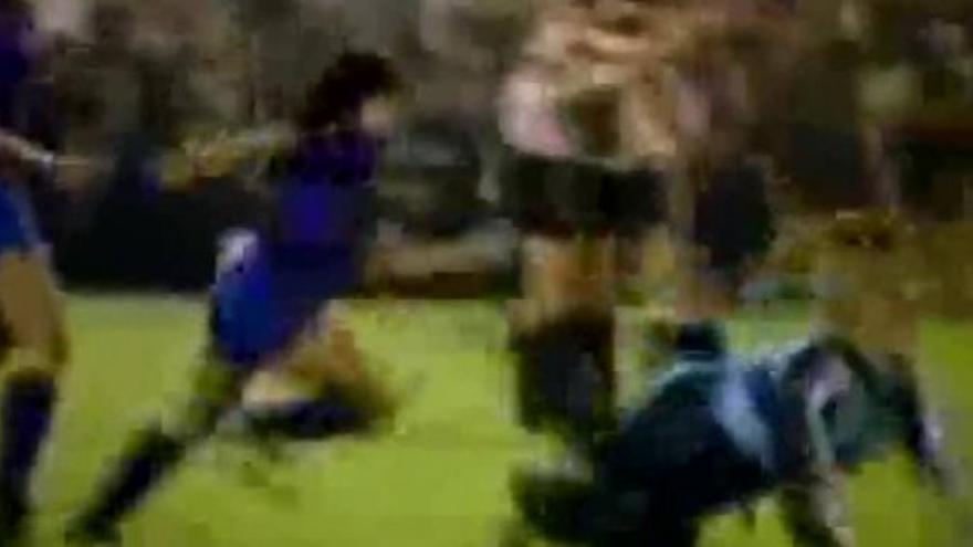 Pelea en la final de la Copa del Rey de 1984 entre el Athletic y el Barcelona