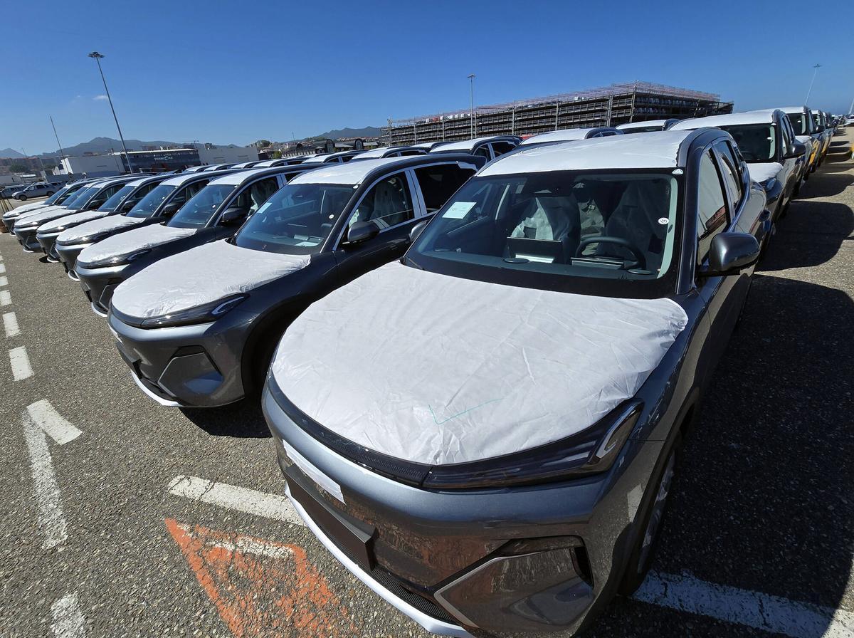Vehículos de la china Geely Auto en Bouzas.