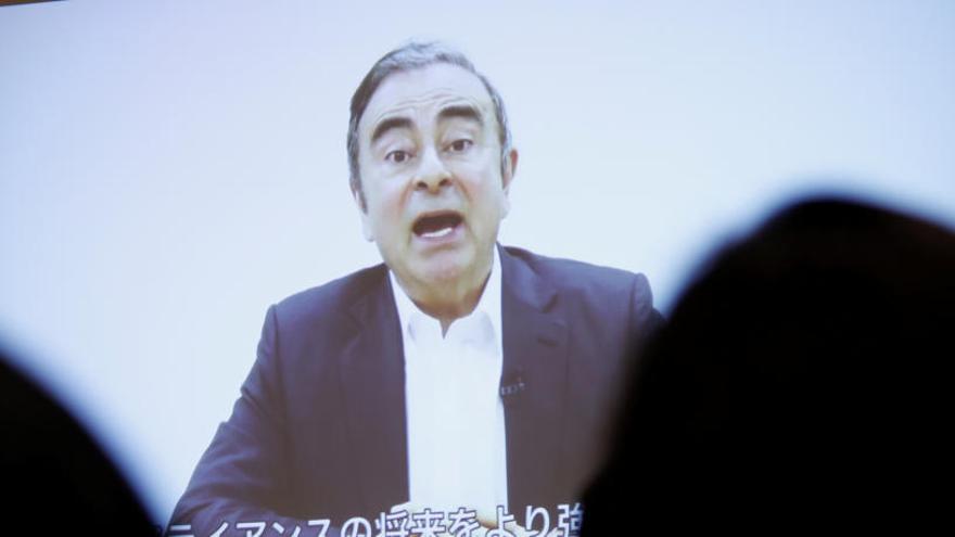 Imagen del vídeo de Carlos Ghosn.