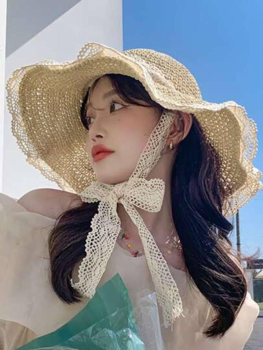 Sombrero de paja de estilo vintage