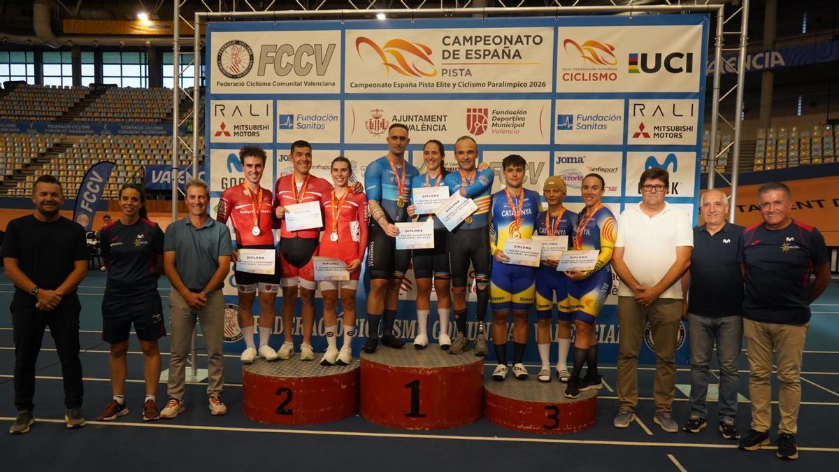 Ricardo Ten, Isabel Ferreras y Alejandro Martínez lograron un histórico oro inclusivo