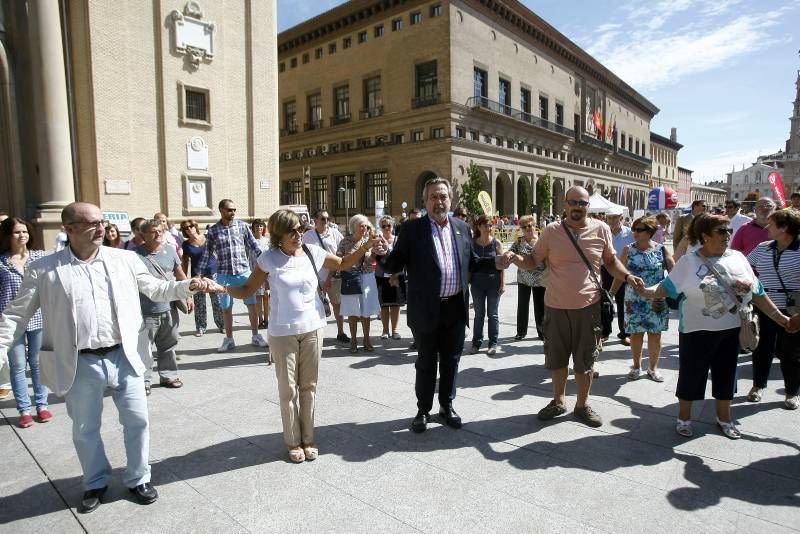 Fotogalería de la cadena humana  organizada por AFEDAZ